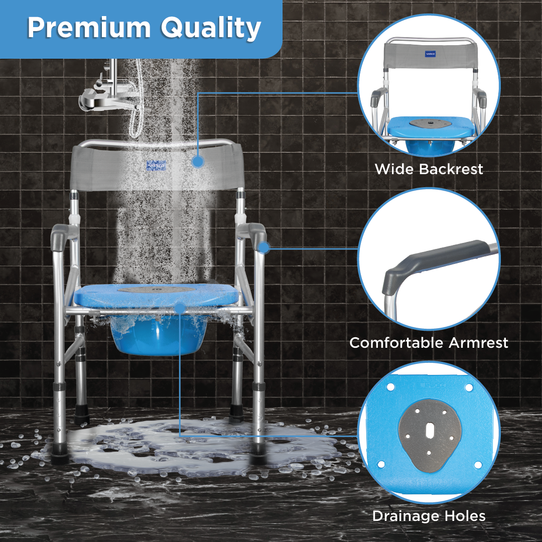 Vissco Comfort Commode & Shower Chair