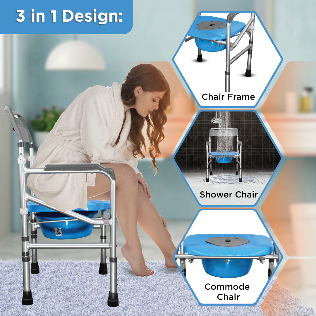 Vissco Comfort Commode & Shower Chair