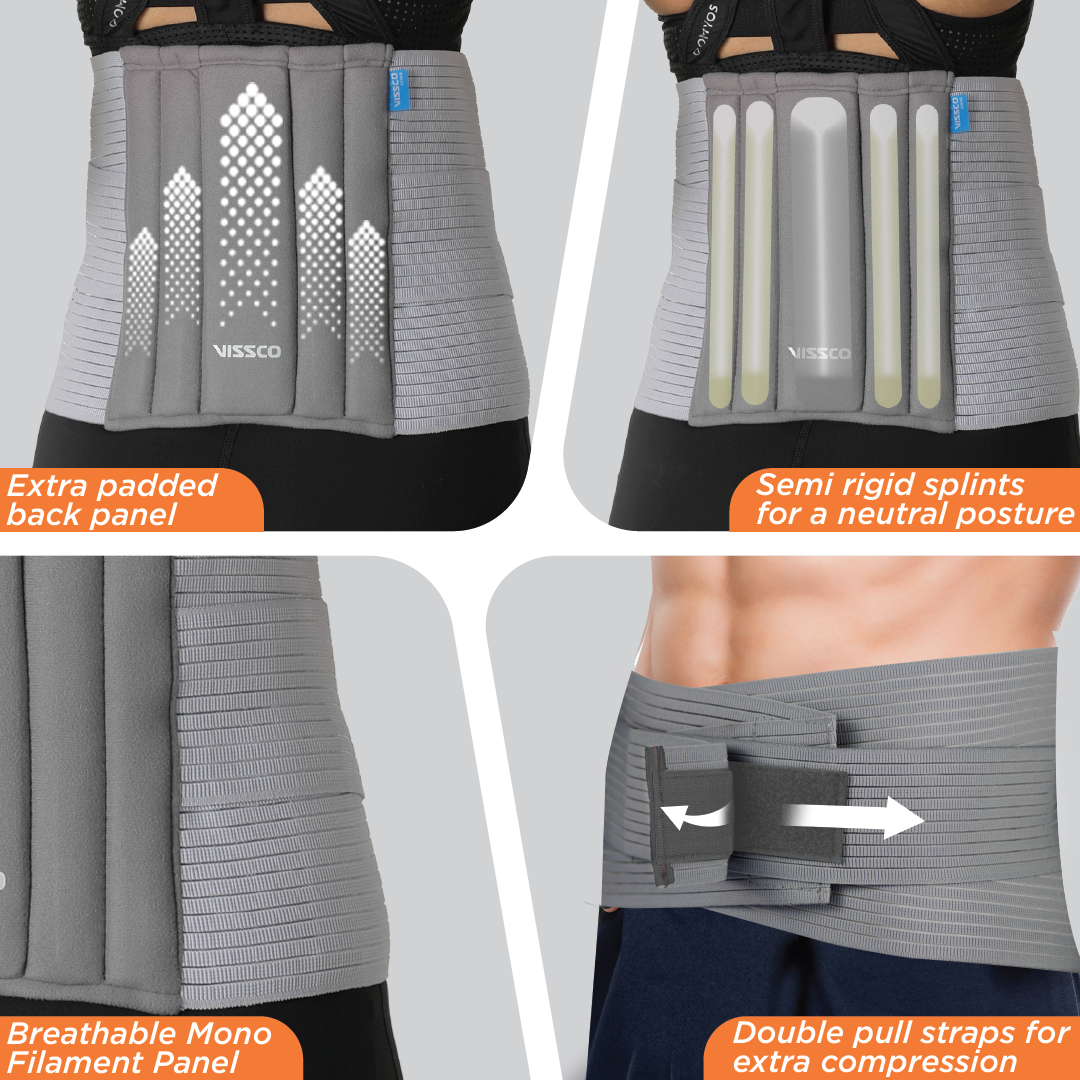 Buy Vissconext Lumbar Belt with Back Double Strap Online – Vissco Next