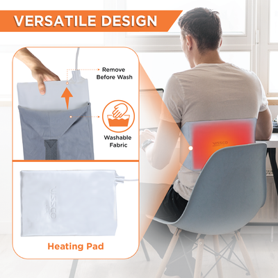 Heating Belt (Ortho) | Provides Heat Therapy to Soothe Sore Muscles | Decreases Joint Stiffness & Relieves Pain (Grey)