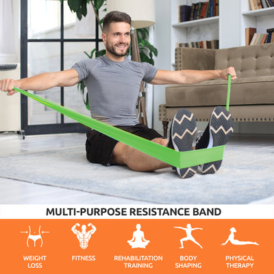 Active Band | Physical Resistance Band for Exercise, Workouts, Gym, Stretching, Yoga | Muscles & Joints Strengthener