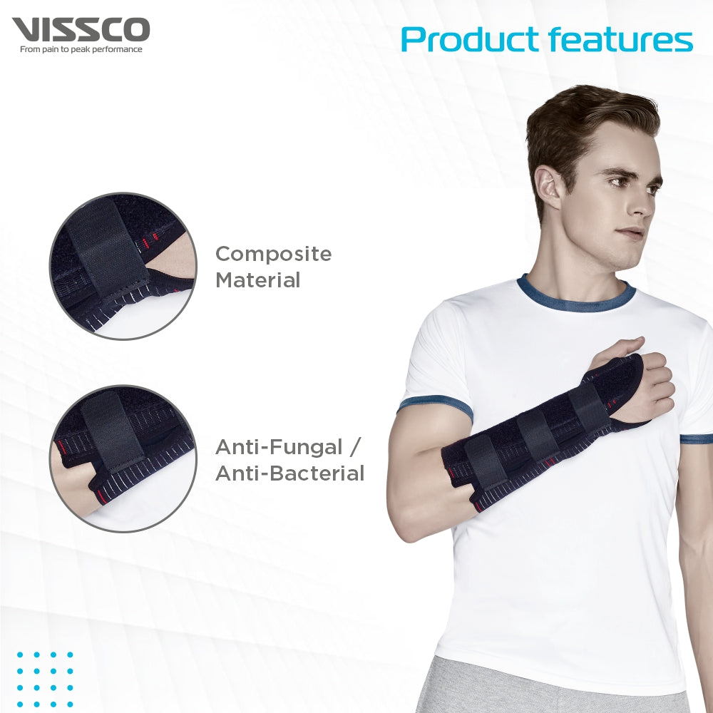 Vissco Elastic Wrist Support (21 cms) | Firm Support for Colles Fracture