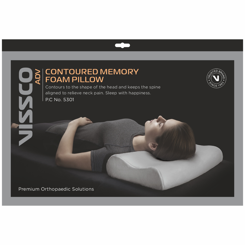 Vissco ADV Contoured Memory Foam Pillow
