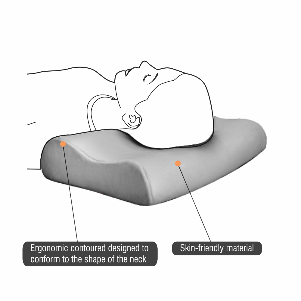 Vissco ADV Contoured Memory Foam Pillow