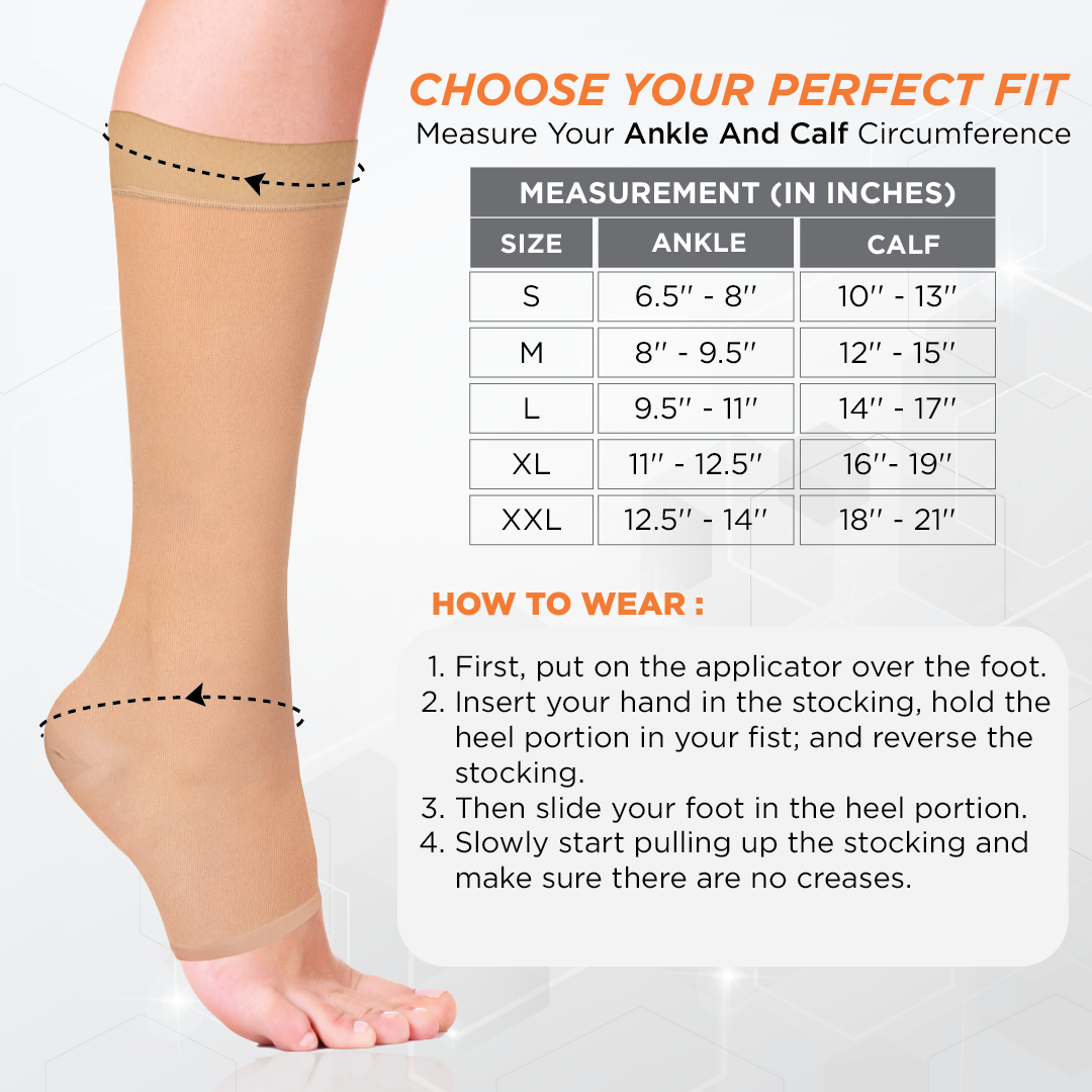 Compression Stocking Help Compression Stocking For Knee Injury at Bruce Green blog