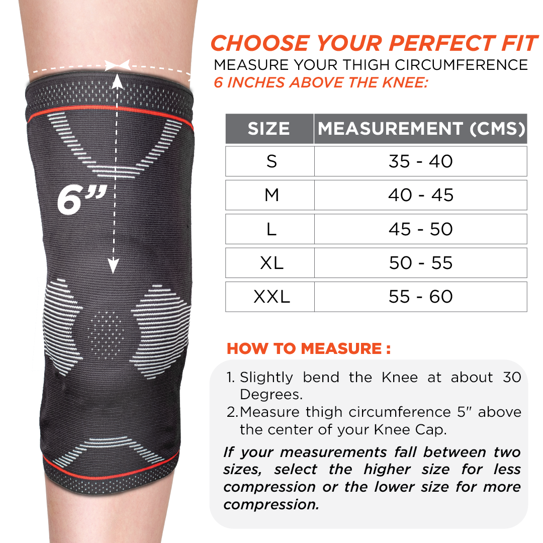 Vissco ADV Knee Support - Patella & Ligament Assited with Silicone Pressure Pad