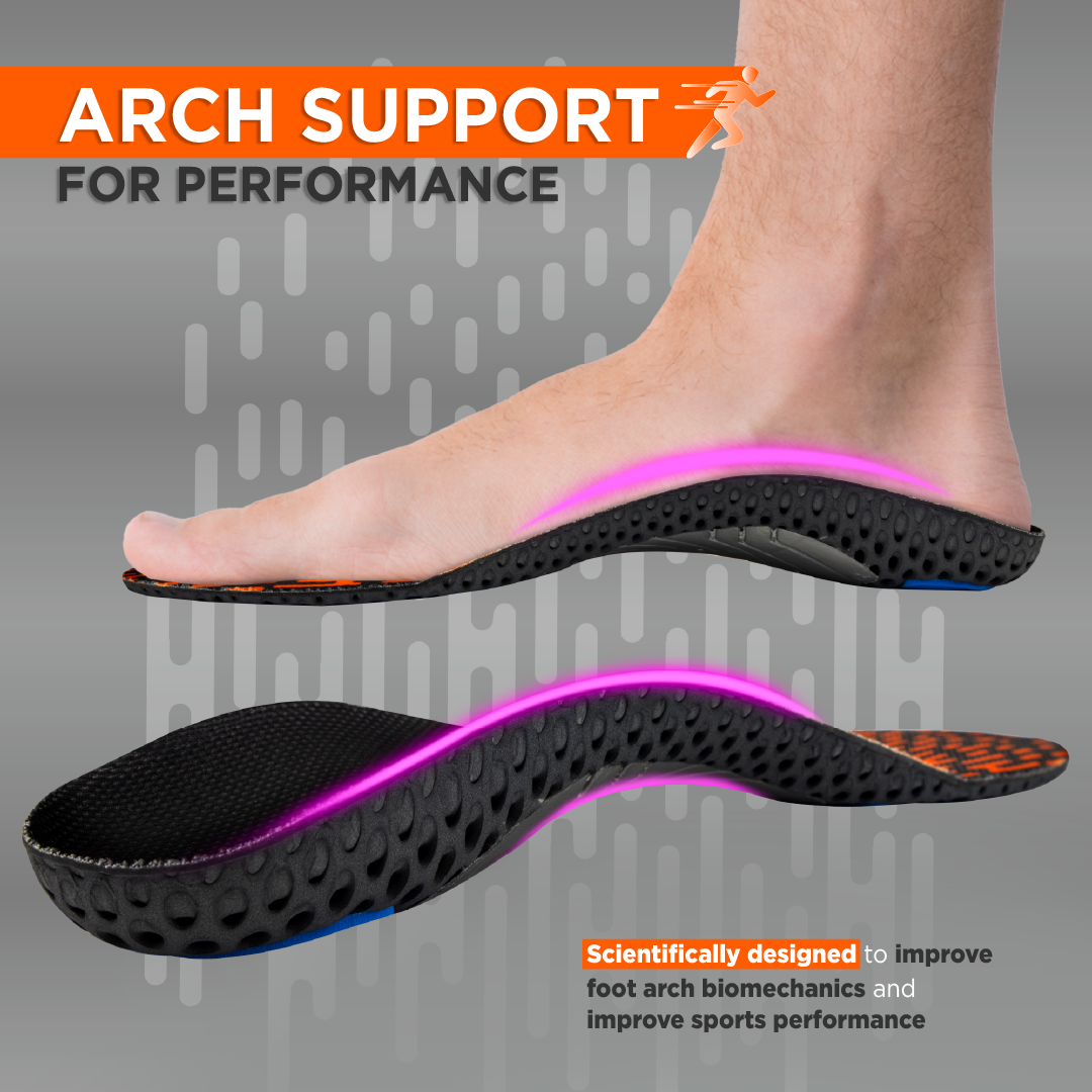 Footsol NXT Performance Insole by Vissco - Medium Arch Orthopedic Insoles