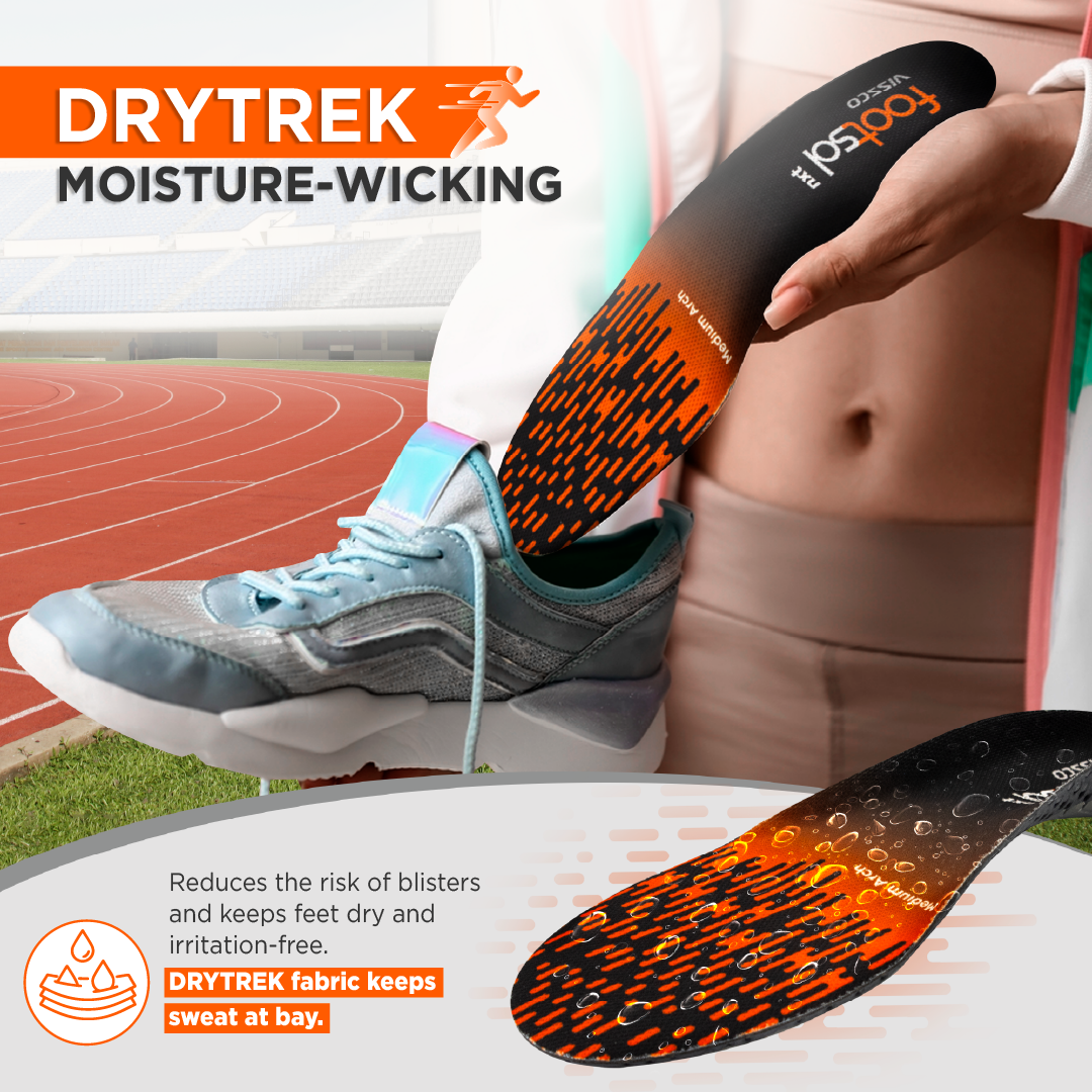 Footsol NXT Performance Insole by Vissco - Medium Arch Orthopedic Insoles