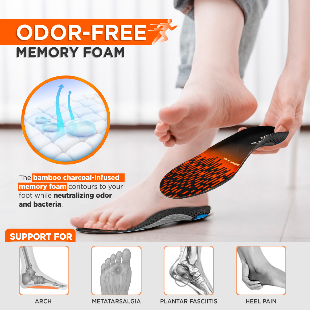 Footsol NXT Performance Insole by Vissco - Medium Arch Orthopedic Insoles