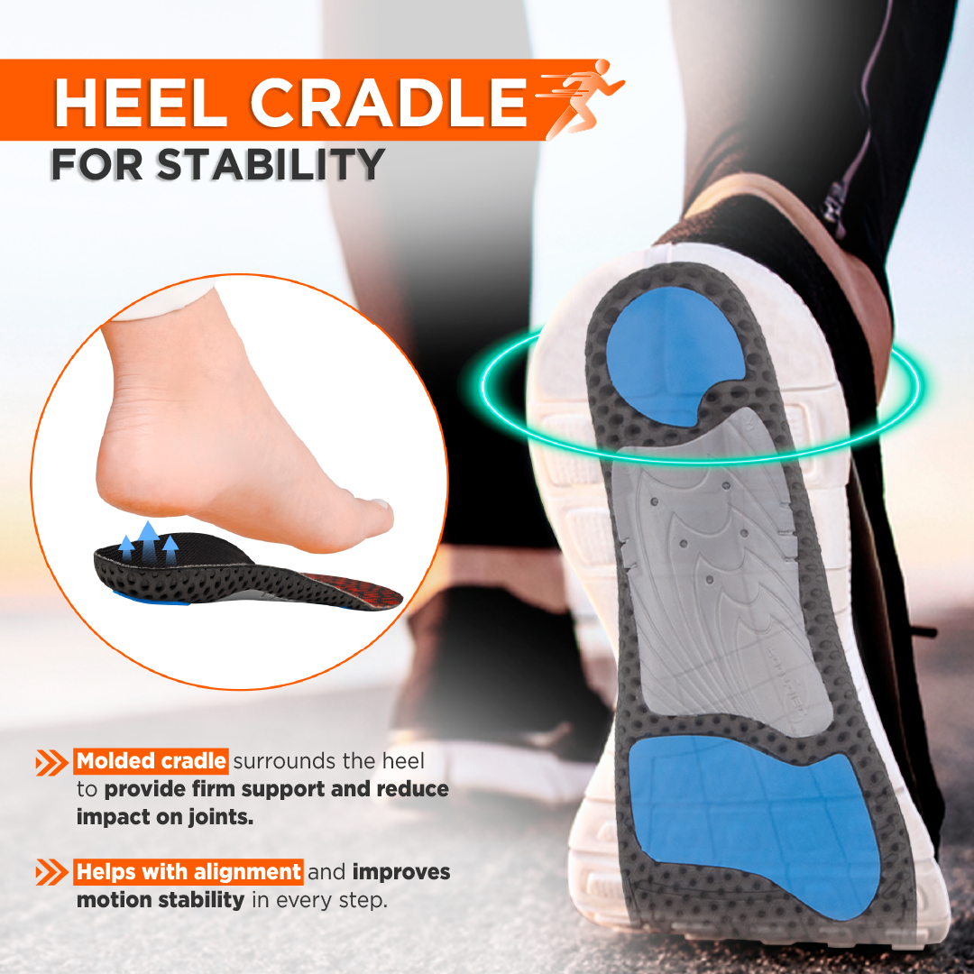 Footsol NXT Performance Insole by Vissco - Medium Arch Orthopedic Insoles