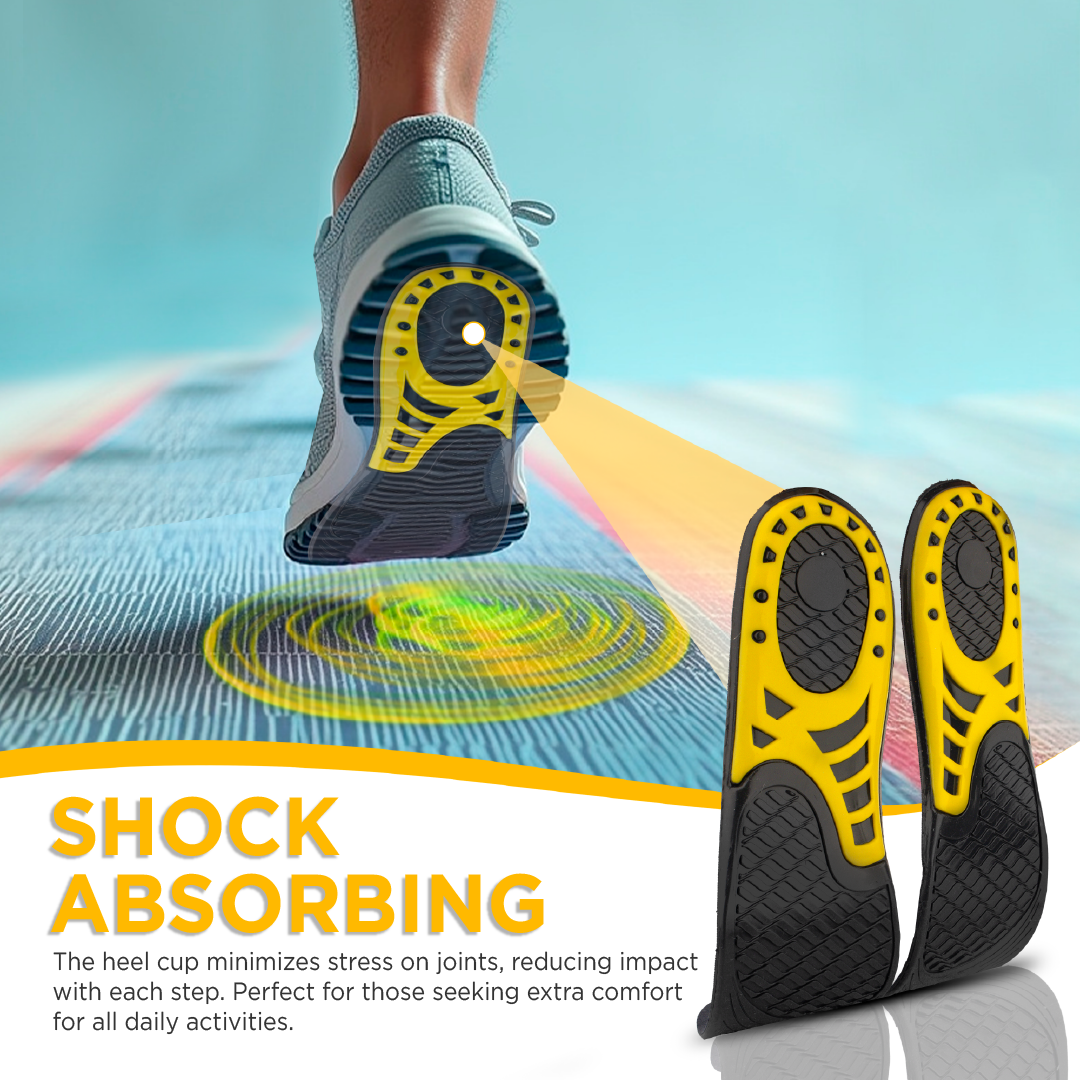 Footsol All Day Comfort Gel Insole by Vissco - Orthopedic Insoles for Men