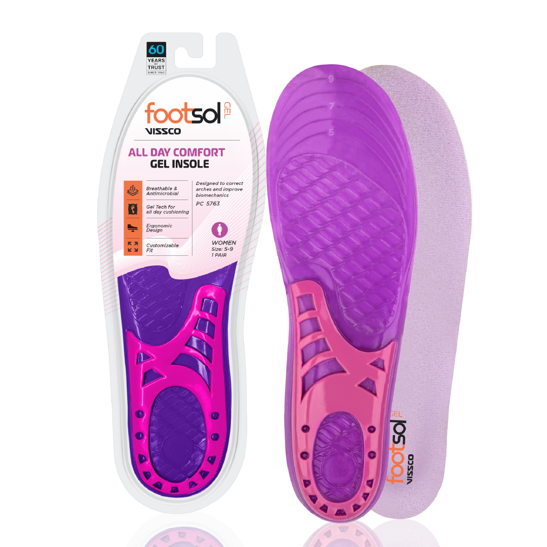 Footsol All Day Comfort Gel Insole by Vissco - Women, 8-12