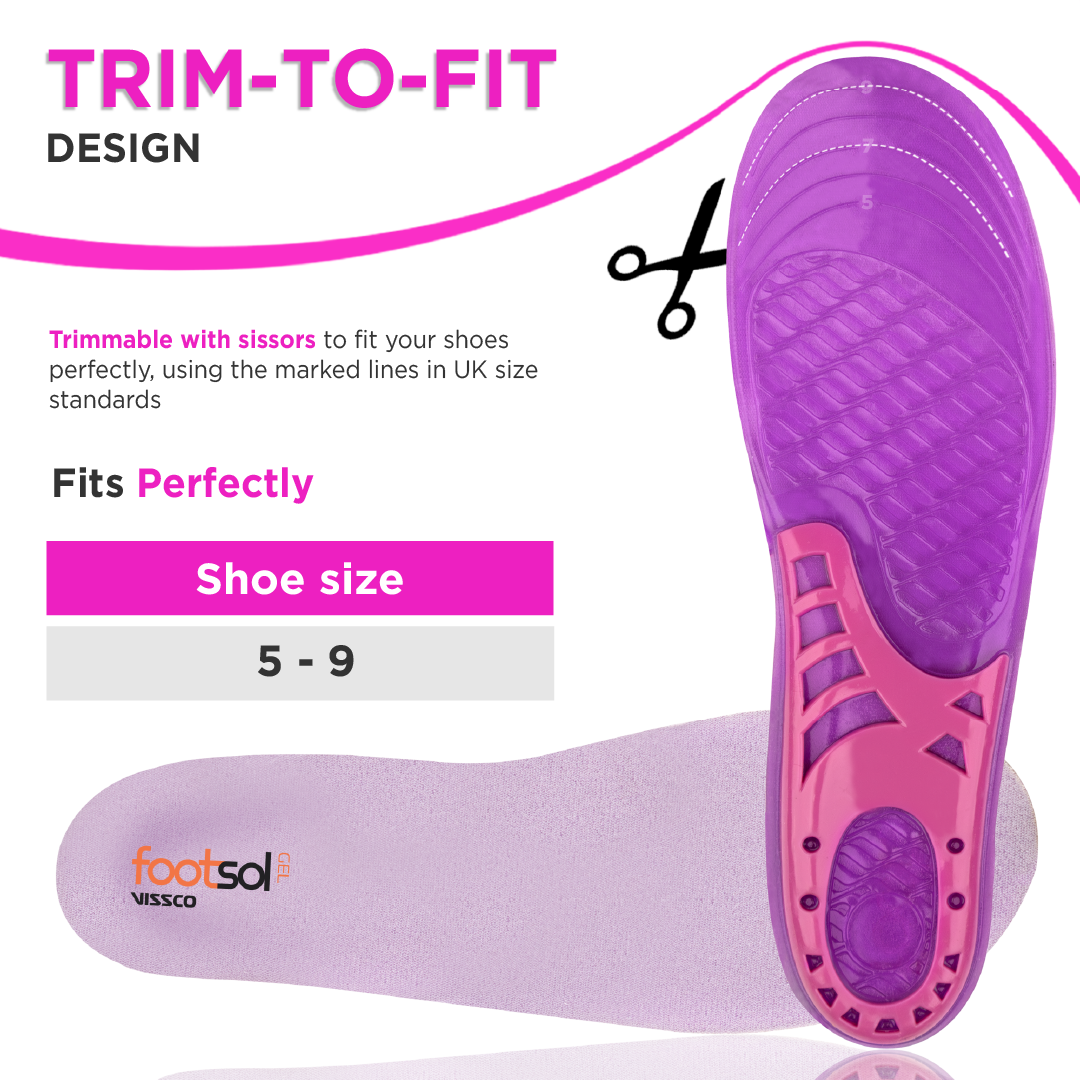 Footsol All Day Comfort Gel Insole by Vissco - Women, 8-12