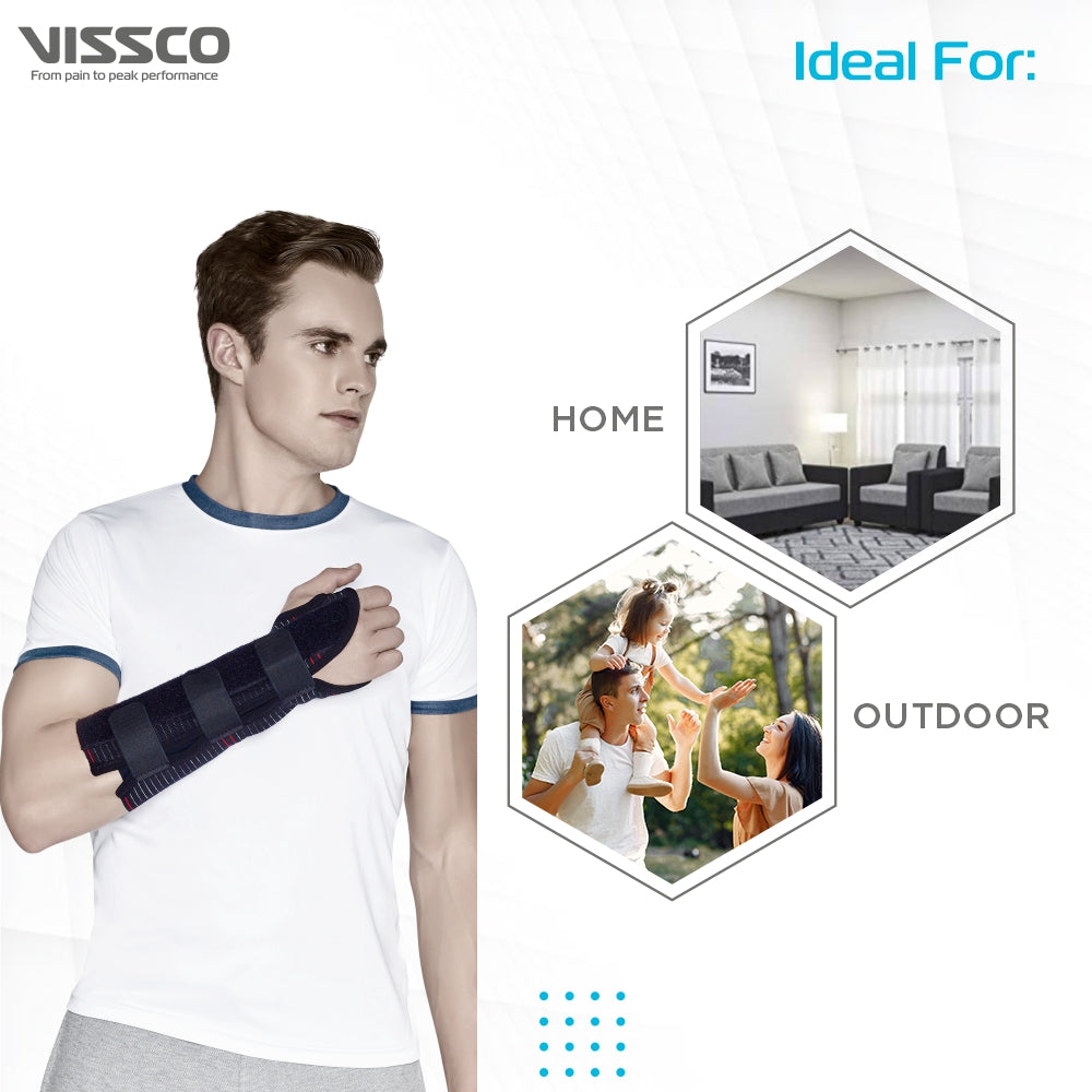 Vissco Elastic Wrist Support (21 cms) | Firm Support for Colles Fracture