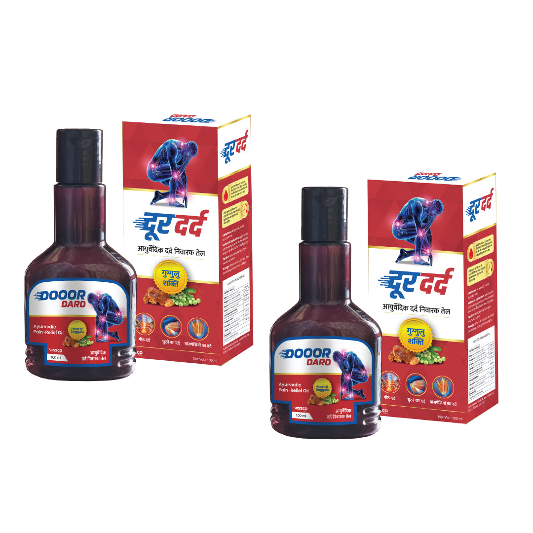 Vissco Dooor Dard Ayurvedic Pain Relief Oil 100 ml (Pack of 2)