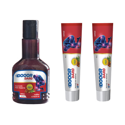 Dooor Dard Combo of Ayurvedic Pain Relief Oil 100ml  and Ayurvedic Pain Relief Gel 30gm + 30gm