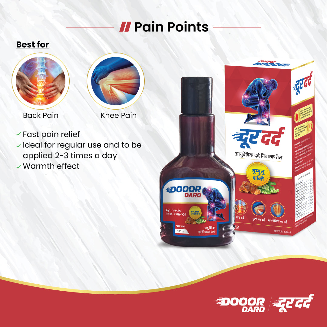 Dooor Dard Combo of Ayurvedic Pain Relief Oil 100ml  and Ayurvedic Pain Relief Gel 30gm + 30gm