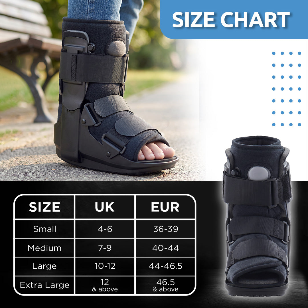 Vissco Pneumatic Walker Boot - with Single Push Button | Short, 11-inch