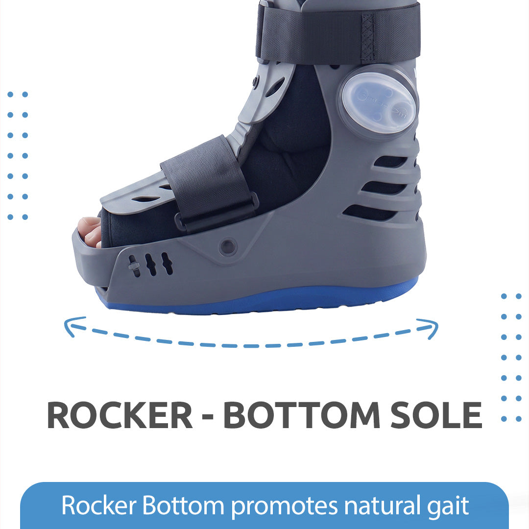 Vissco ADV Pneumatic Walker Boot - with Double Push Button | Long, 17-inch