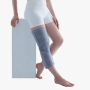Knee Brace - Long (19" Brace) | Ideal firm Knee support that limits knee motion & stabilizes the knee with mediolateral metal supports | Color - Beige - Vissco Next