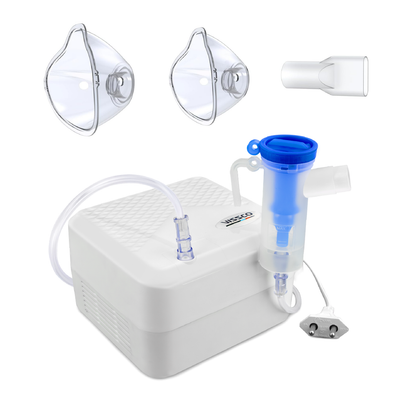 Vissco Micron Mist Compressor Nebulizer Machine for Adults & Kids | Portable, Lightweight, Low Noise, High Performance | Complete Kit with Masks & Mouthpiece