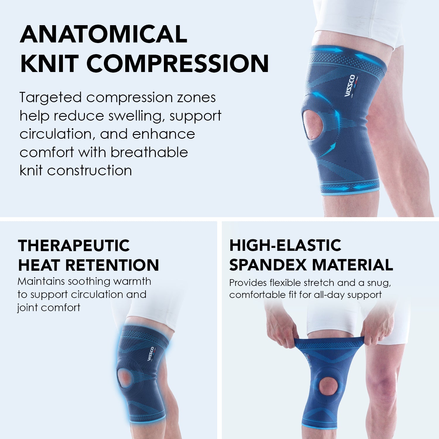 Vissco Knee Cap - Open Patella with Gel Donut