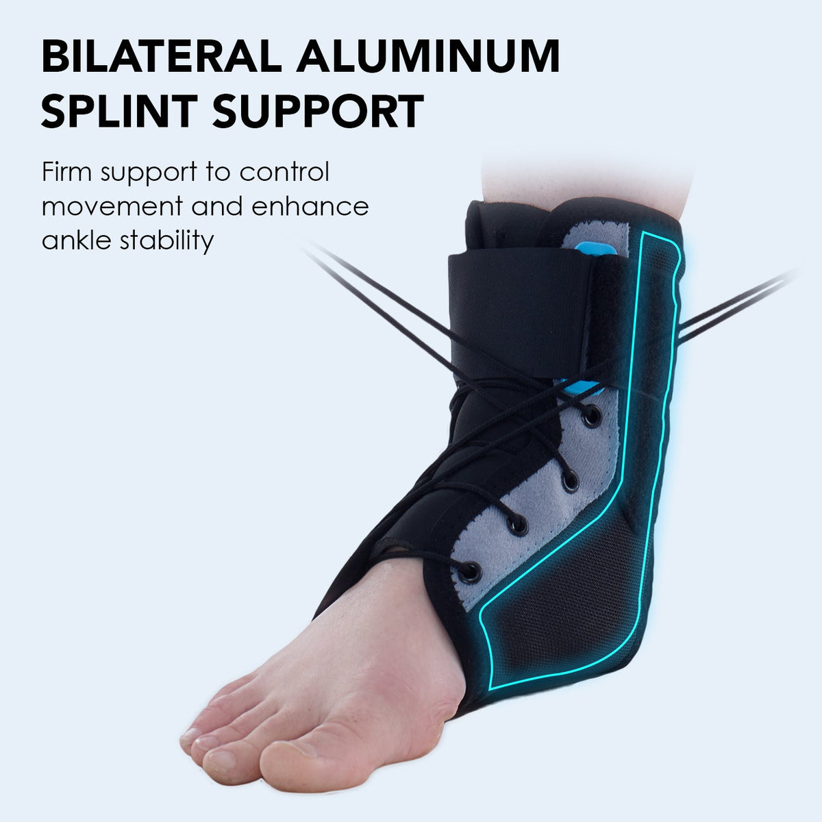 Rigid Ankle Brace | Provides Firm Support & Stability to the Ankle for Smooth Recovery (Multicolor) - Vissco Next