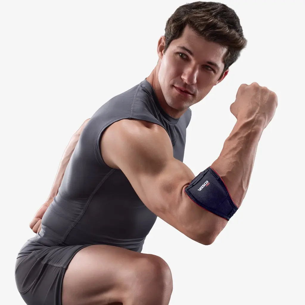Adjustable compression strap for tendon support, sports performance and faster recovery.