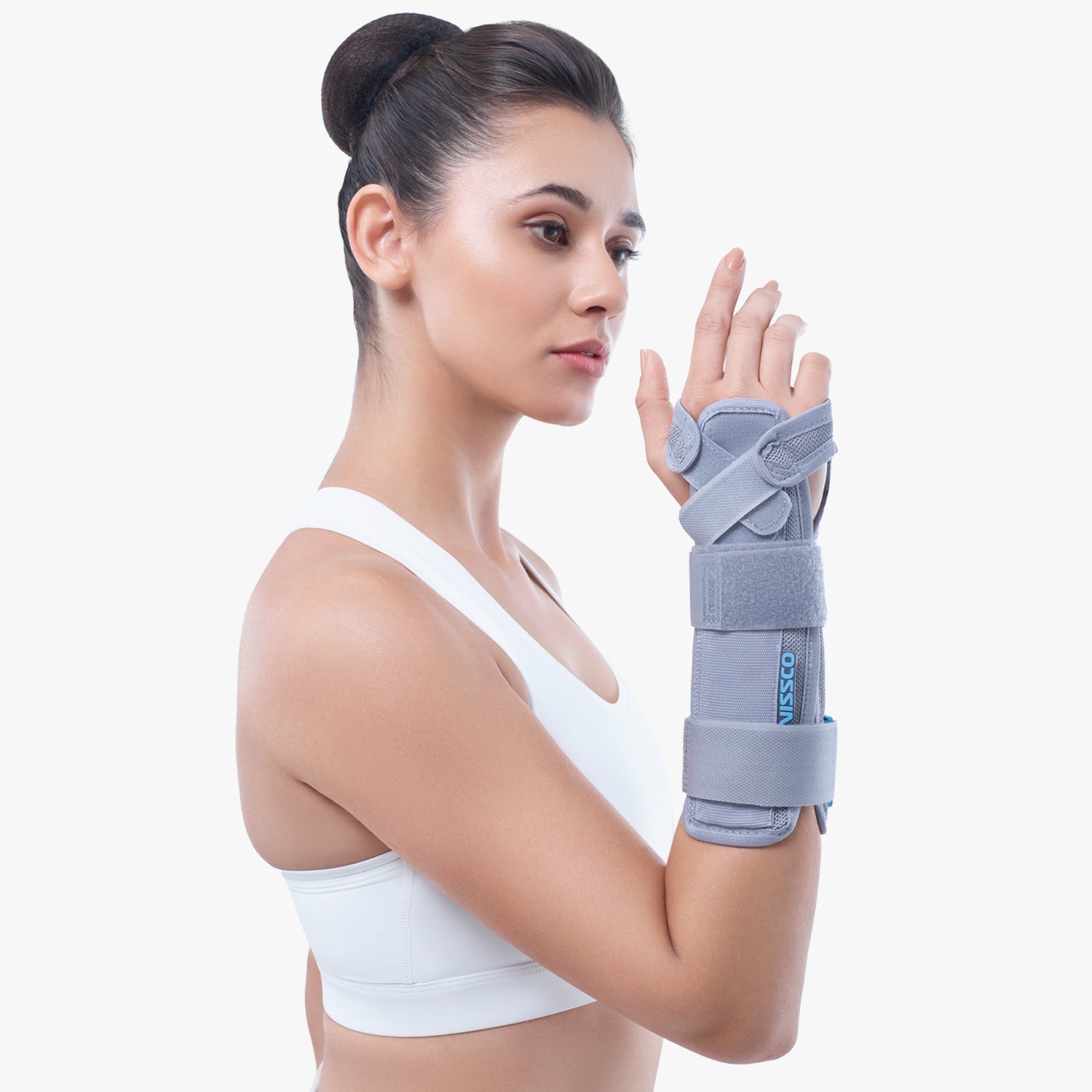 Forearm Brace - Short | Provides Firm Support to the Wrist | For Colle's fracture & Wrist Sprain/Strain | (Black) - Vissco Next