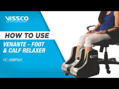 Foot & Calf Massager | Provides Muscle Relaxer for Calf/Foot | Improves Blood Circulation with Heat Vibration (Black)