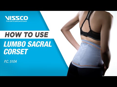 Lumbo Sacral Corset With Silicone Pressure Pad & Double Straps (Moderate Support) | Provides Support for Optimum Compression at the Lumbar Spine (Grey)