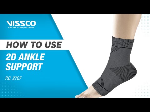 2D Ankle Support | For Injured Ankles | Pain Reliever for Strained or Sprained Ankles (Grey)