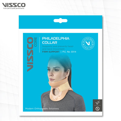 Collar (Philadelphia) | Provides Firm Support & Prevents Head / Neck Movement (Beige) - Vissco Next