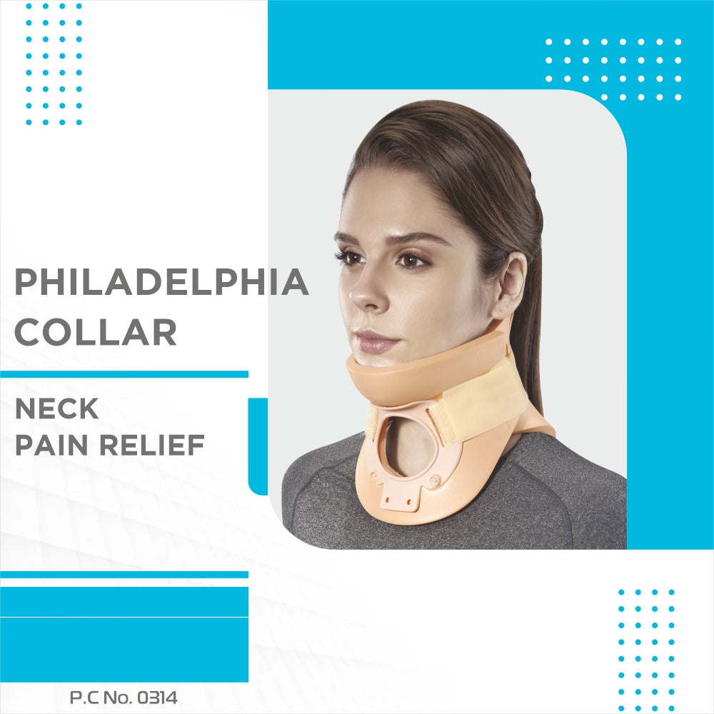 Collar (Philadelphia) | Provides Firm Support & Prevents Head / Neck Movement (Beige) - Vissco Next