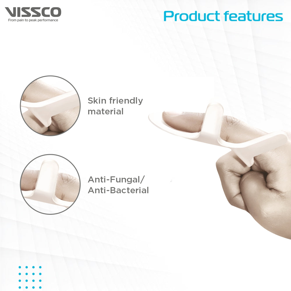 Finger Splint |Firm Finger Support  for metacarpal fracture | Tendon injury of the Finger & Post surgery (White)