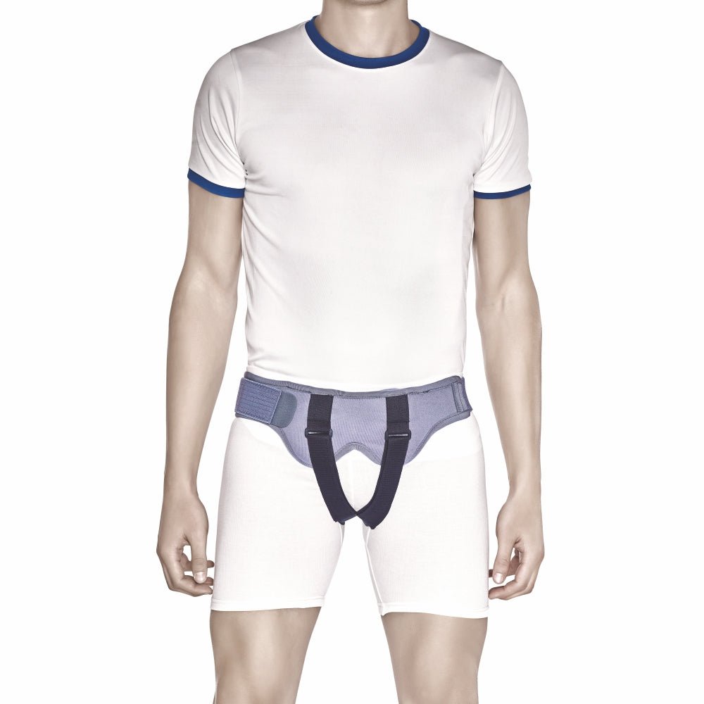 Hernia Belt With Double Pad | Provides Moderate Support to the Weak Herniated Muscles (Grey) - Vissco Next