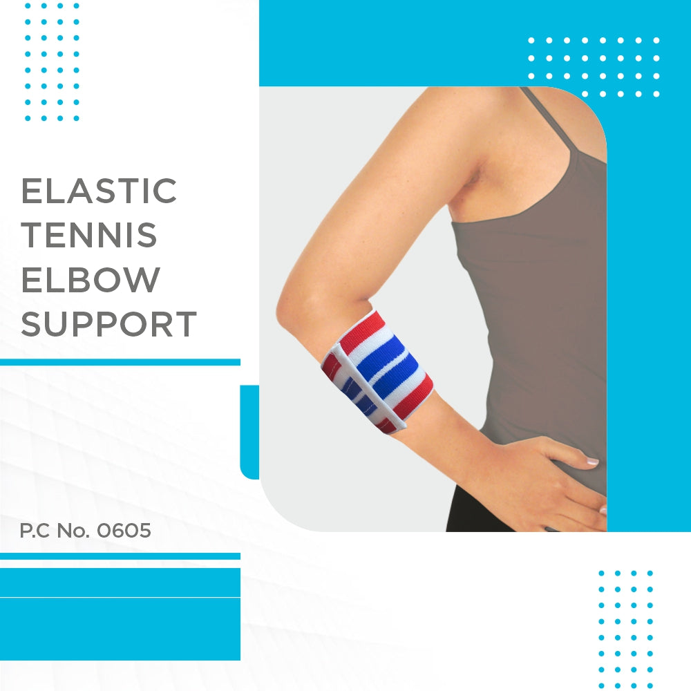 Tennis Elbow Belt | Elbow Pain Relief | Put it for Tenderness of Forearm (Multicolor)