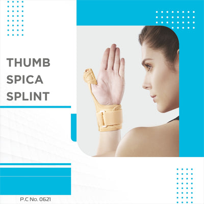 Thumb Spica Support for Both Left/Right - Locks the Thumb Free Hand Movement for Men & Women | Thumb Injuries, Pain Solution for Ligament laxity (Beige) - Vissco Next