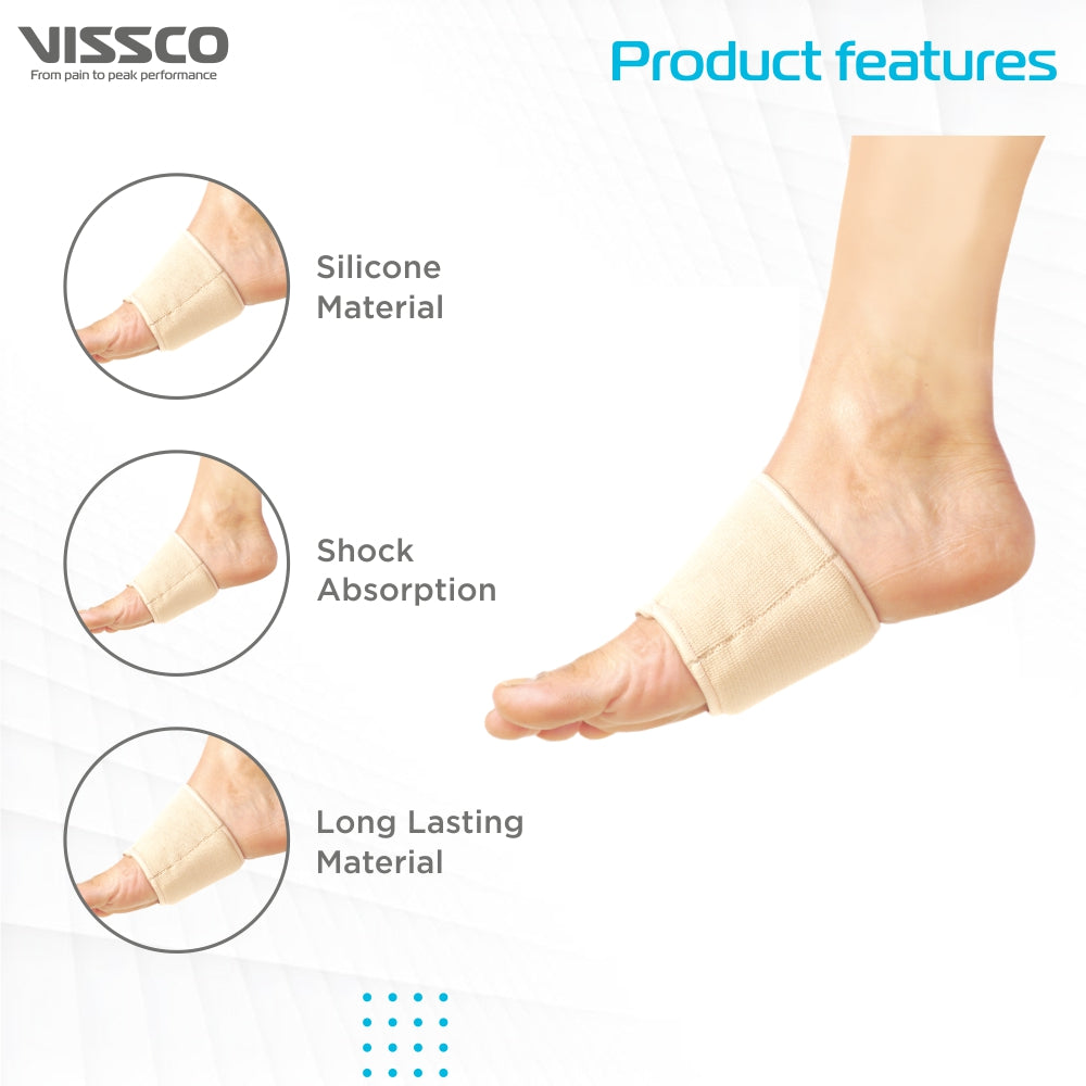 Metatarsal Silicone Cushion Support | Provides Support to the Metatarsals to Relieve Pain (Beige)