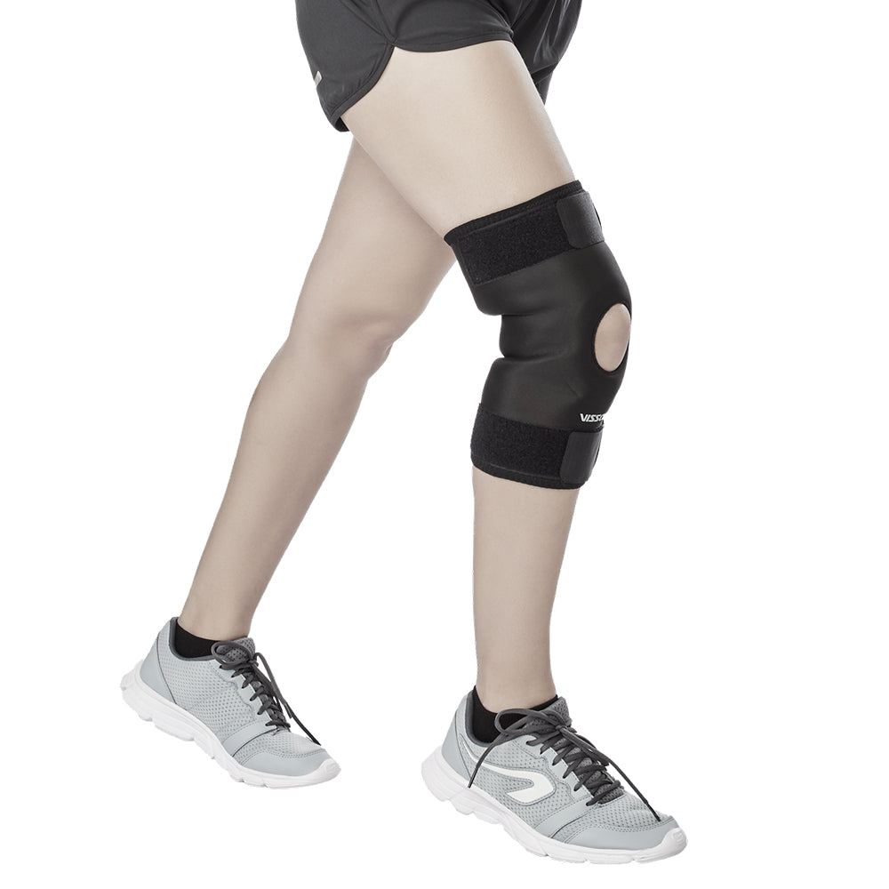 Functional Knee Wrap| Provides Support to the Knee & Reduces Knee Pain (Black) - Vissco Next