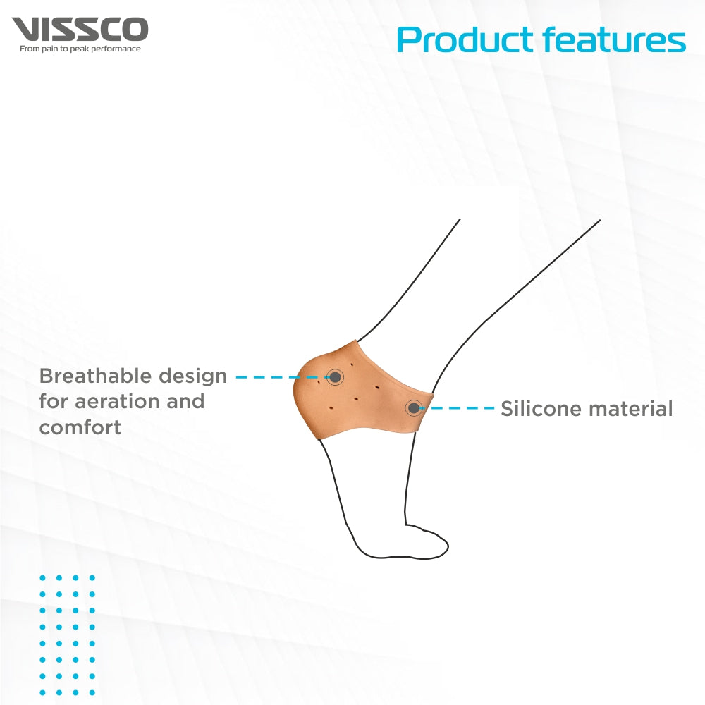 Vissco Anti-Crack Heel Protector | Silicone