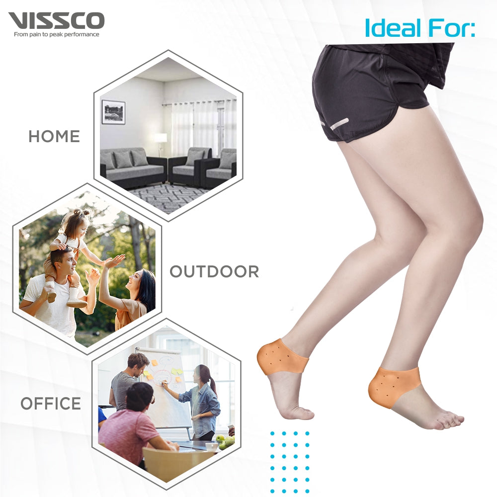 Vissco Anti-Crack Heel Protector | Silicone