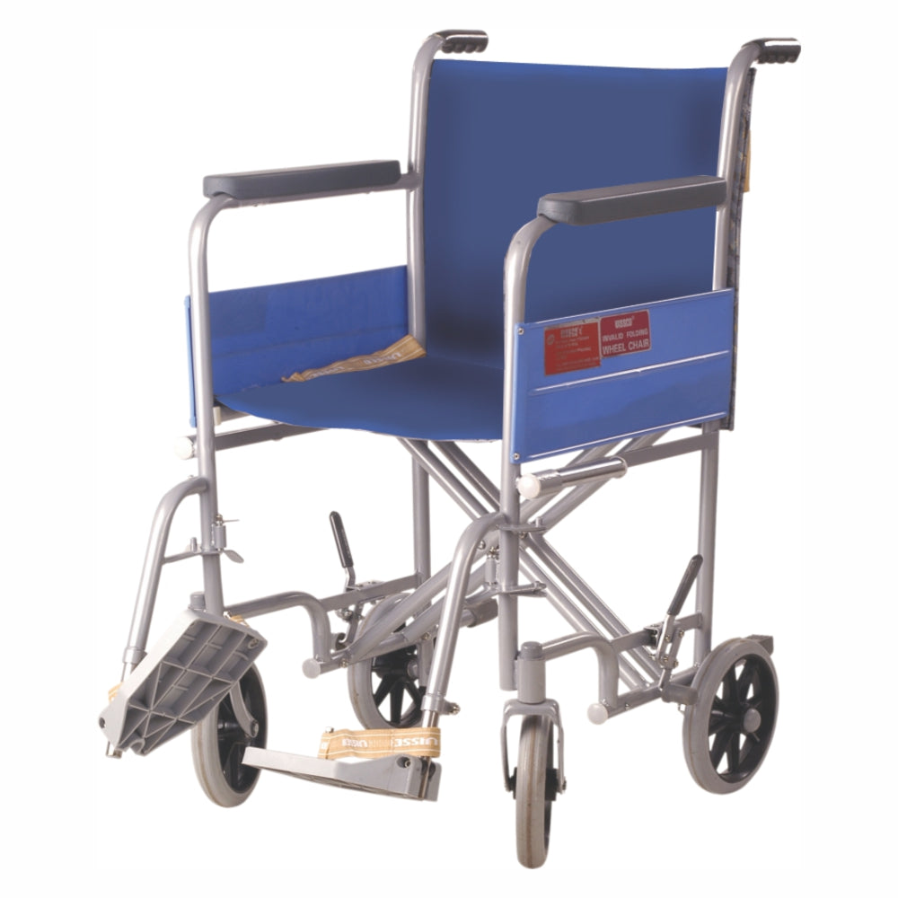 Institutional Wheelchair 200mm Folding Mechanism & Fixed Armrest f