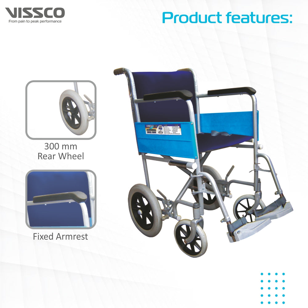 Vissco Imperio Wheelchair - with 300mm Rear Wheels