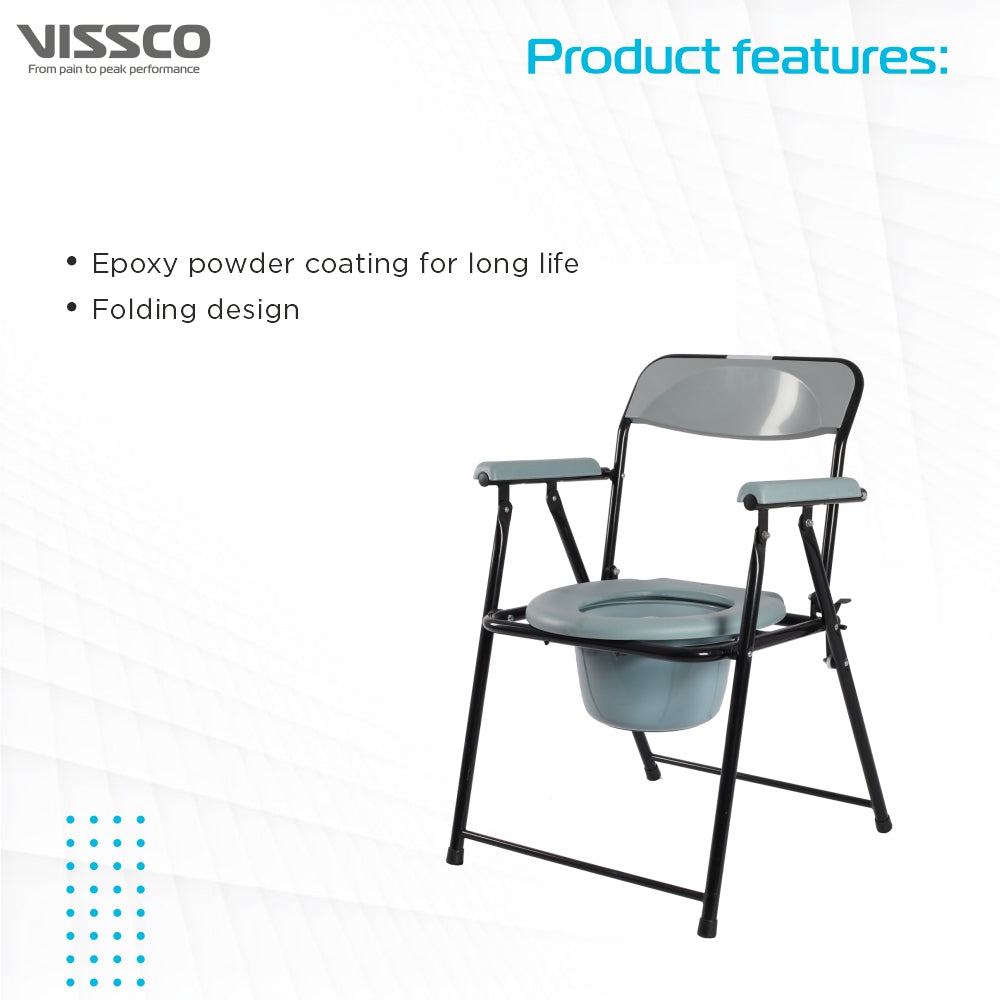 Comfort Steel Folding Commode Chair