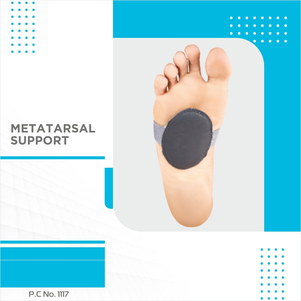Metatarsal Support | Absorbs Pressure on the Metatarsal Area of the Foot to relive Pain (Grey) - Vissco Next