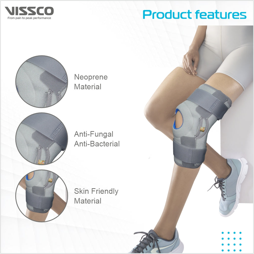 Vissco Hinged Knee Brace - Neoprene | Open