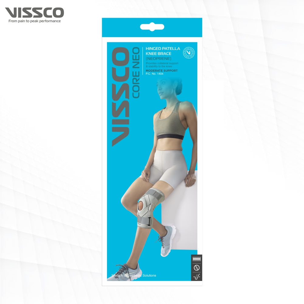 Vissco Hinged Knee Brace - Neoprene | Open