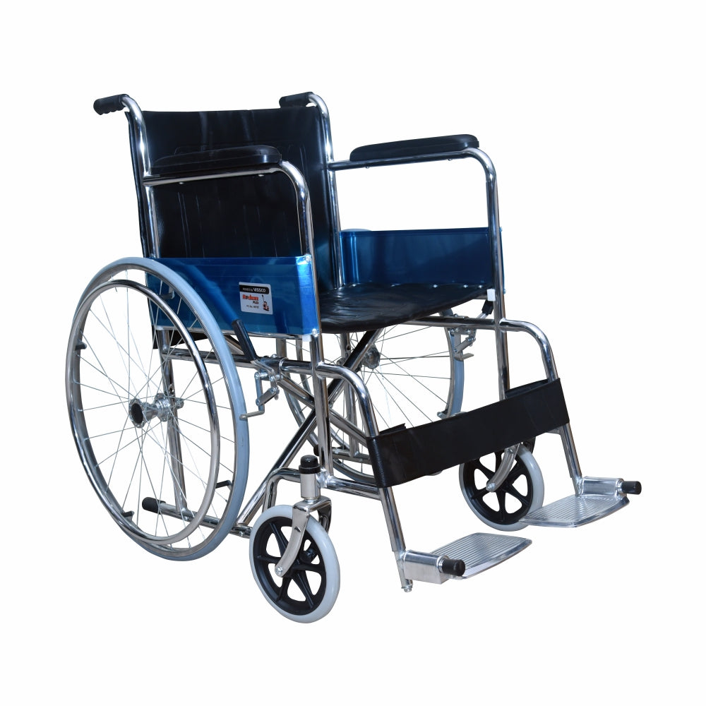 Rodeo Plus Wheelchair With Spoke Wheels | Fixed Handle | Swingable Foo ...