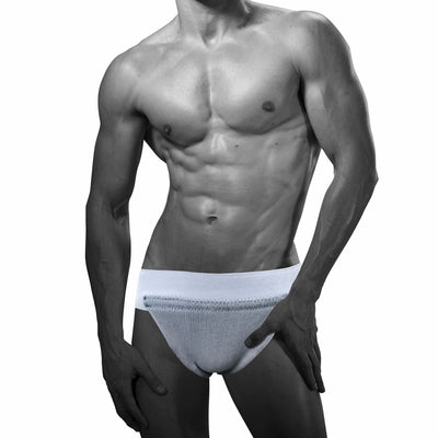 Scortal Support | Helps to Relieve Pain, Discomfort, Strain of Inflamed or Sagging Testicles (Grey)